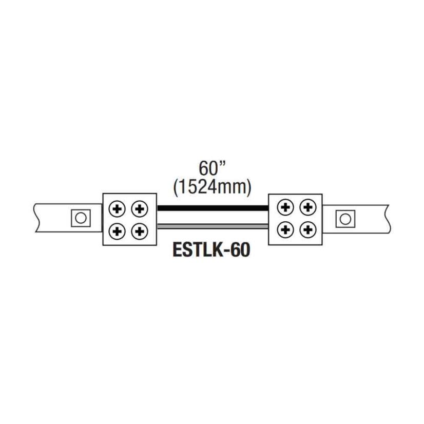 GMLighting ESTLK-60 ESTLK-60 SURE-TITE 10 MM CONNECTOR WITH THE 60IN 18AWG WIRE CONNECTED ON ONE END WITH AN EXTRA CONNECTOR IN THE BAG TO BE INSTALLED ON SITE